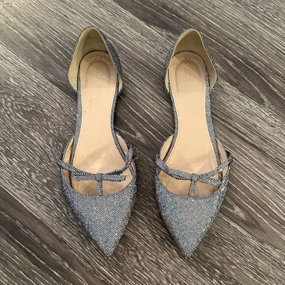 J. Crew Sloan Glitter D’orsay Flats - Picture 1 of 8